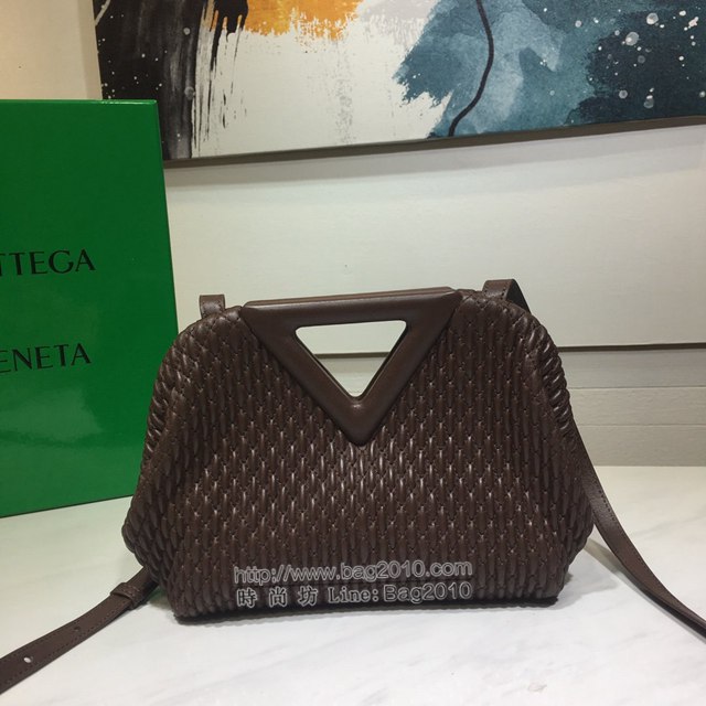 Bottega veneta高端女包 8546B BV寶緹嘉2021包包最新triangle倒三角手提單肩斜挎包三角包  gxz1261